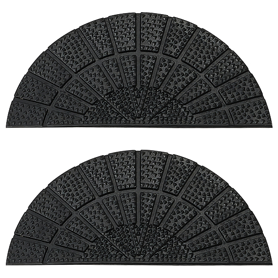 4 сумки противоскользящие резиновые подошвы для обуви, износостойкая подошва с рельефным рисунком для ремонта ботинок, кожаные ботинки, полукруглый