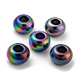 Uv perles acryliques de placage, iridescent, rondelle