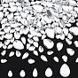 Cabochons acryliques transparents, larme
