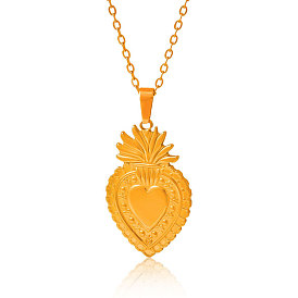 304 Женские подвески в форме священного сердца из нержавеющей стали