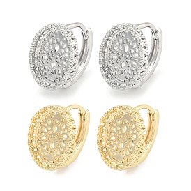 Латунная фурнитура для хооп серег, без кадмия, без никеля и без свинца, овальные