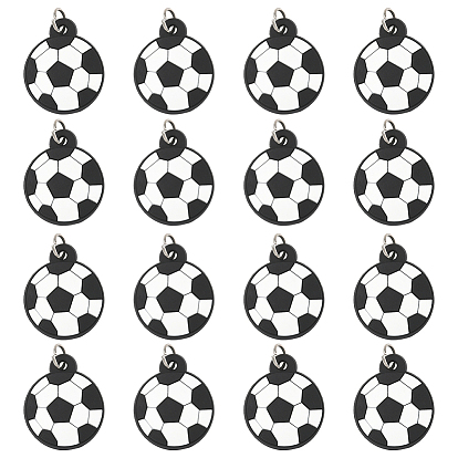 80шт. силиконовые подвески, с платиновым железом прыжковые кольца