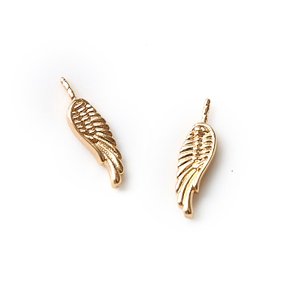 Brass Head Pins, for Ghost Witch Baroque Pearl Making, Angel Wing/Fishtail