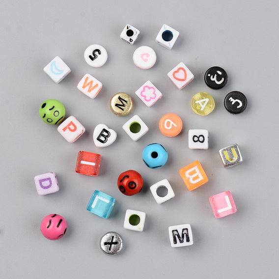 Mixed Style Acrylic Beads, Mixed Shaped