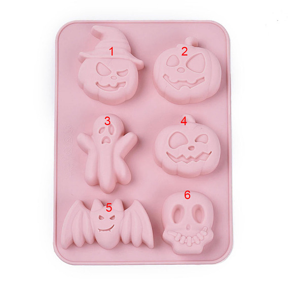 Halloween Theme, Food Grade Silicone Molds, Fondant Molds, For DIY Cake Decoration, Chocolate, Candy, UV Resin & Epoxy Resin Jewelry Making, Mixed Shapes