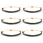 6Ensembles de bracelets vintage bohèmes en cordon de coton tressé, Bracelets ethniques ajustables faits main
