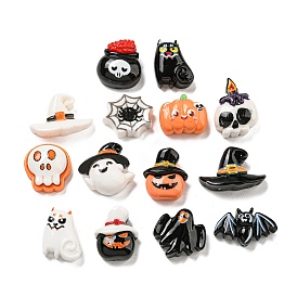 Ghost/Pumpkin/Spider/Cat/Skull/Hat/Bat/Devil Halloween Theme Resin Decoden Cabochons