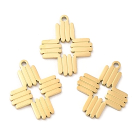 Ion Plating(IP) 316L Surgical Stainless Steel Pendants, Cross Charm