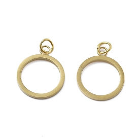 304 подвески из нержавеющей стали, круглые подвески в виде колец, с целью перехода в кольце, ионное покрытие (ip)