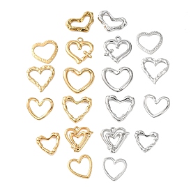 10 шт. 304 подвески из нержавеющей стали, шарма сердца