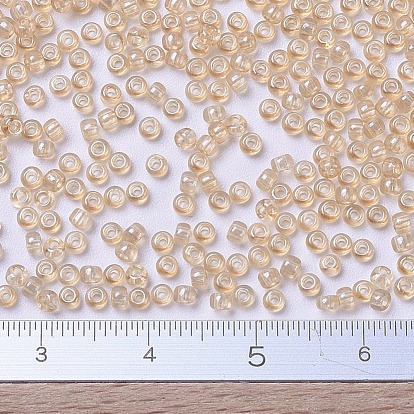 MIYUKI Round Rocailles Beads, Japanese Seed Beads, Transparent Color