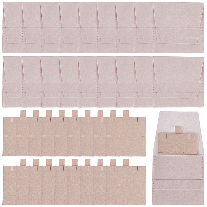 20 шт. конверты для ювелирных изделий из микрофибры, с 20шт. карточек для демонстрации ювелирных изделий из микрофибры, подарочные пакеты для колец, ожерелий, сережек, браслетов, ювелирных изделий, квадратный