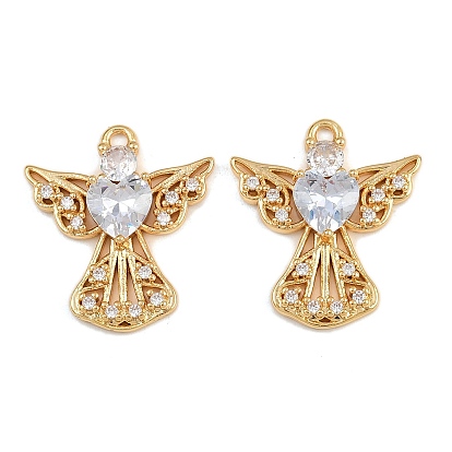 Латунные микро проложить кубического циркония подвески, ангельские прелести, без никеля 