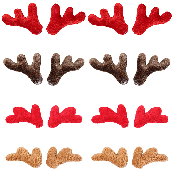 16шт. 4 стили волоконный олень снеговик рука ветка, Рождественские аксессуары для изготовления снеговика