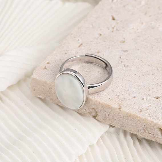 Овальные 925 кольца из стерлингового серебра для женщин