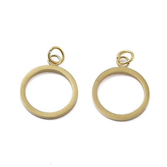 304 подвески из нержавеющей стали, круглые подвески в виде колец, с целью перехода в кольце, ионное покрытие (ip)