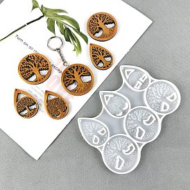 Tree of Life Pendant Silicone Molds, Resin Casting Molds, for UV Resin, Epoxy Resin Jewelry Making