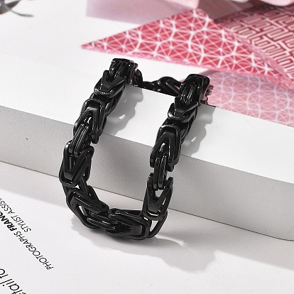 304 браслеты-цепочки из нержавеющей стали для женщин и мужчин, ионное покрытие (ip)