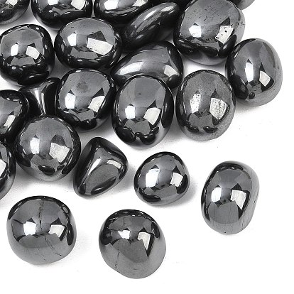 Synthetic Non-magnetic Hematite Beads, Tumbled Stone, Nuggets, No Hole/Undrilled, Vase Filler Gems