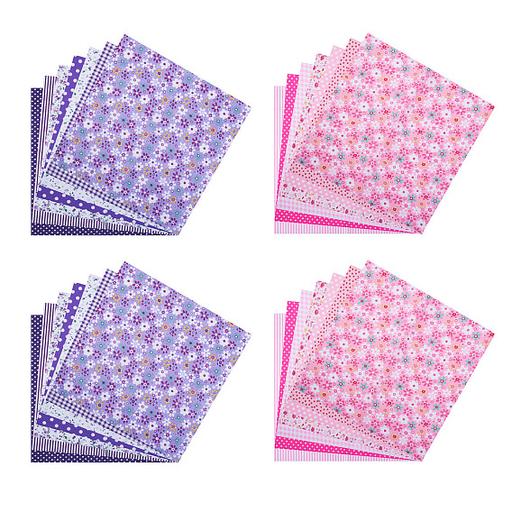28шт. 2цветов напечатанной хлопчатобумажной ткани, для пэчворка, шить ткани для пэчворка, квадратный