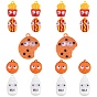 30Pcs 5 Style Opaque Resin Cabochons, Imitation Food