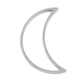 201 Stainless Steel Linking Rings, Moon