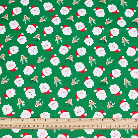 1м рождественская хлопковая ткань, аксессуары, Санта-Клаус фон