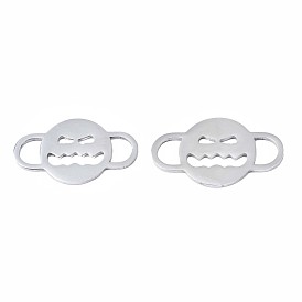 Halloween Theme Expression 304 Stainless Steel Links Connectors, Grimace