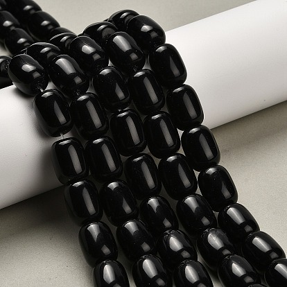 Природные обсидиана бисер нитей, колонка