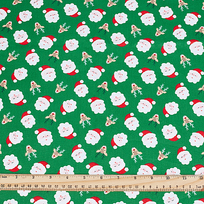 1м рождественская хлопковая ткань, аксессуары, Санта-Клаус фон