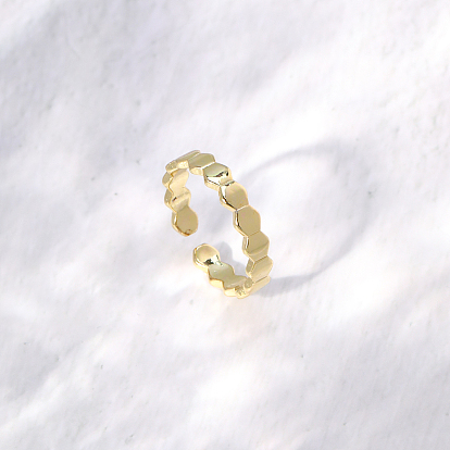 Шестигранные латунные манжеты для женщин