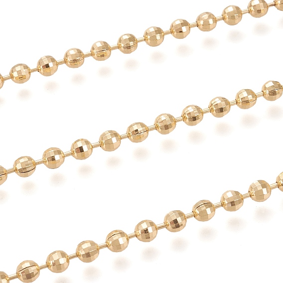 Латунные шаровые цепи, граненые, с катушкой, долговечный, несварные