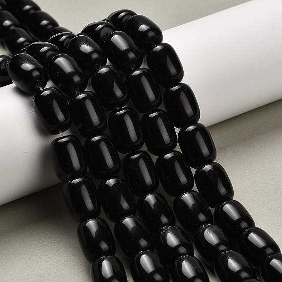 Природные обсидиана бисер нитей, колонка