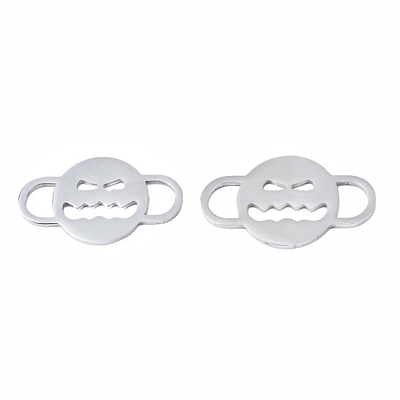 Halloween Theme Expression 304 Stainless Steel Links Connectors, Grimace
