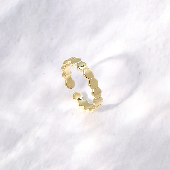 Шестигранные латунные манжеты для женщин