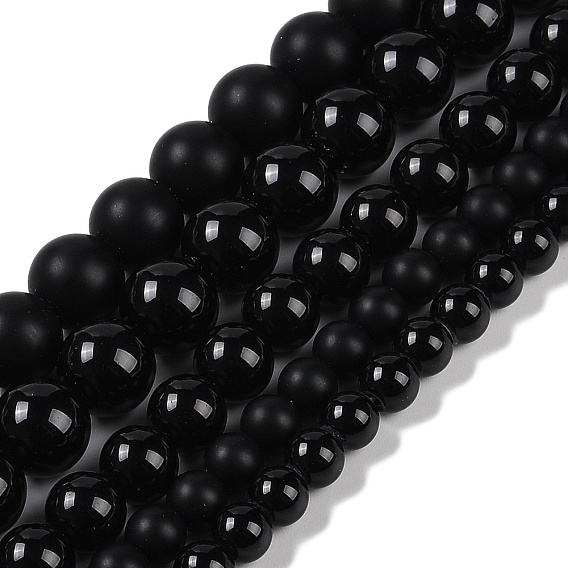 Непрозрачное стекло бисер нитей, имитация нефрита, окрашенные, круглые