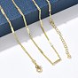 2Collares de cadena de eslabones de latón de 1,2 mm para mujer, larga duración plateado