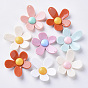 Opaque Acrylic Pendants, Flower