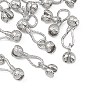 SHEGRACE Brass Bead Tips, Calotte Ends, Clamshell Knot Cover, Lead Free & Cadmium Free & Nickel Free