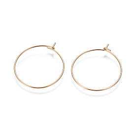 Placage ionique (ip) 304 conclusions de boucles d'oreilles en acier inoxydable