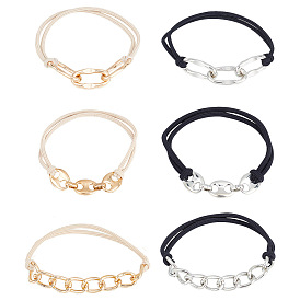 2 наборы 2 стильные резинки для волос, Держатель конского хвоста, Сплав с поиска, аксессуары для волос для девочек