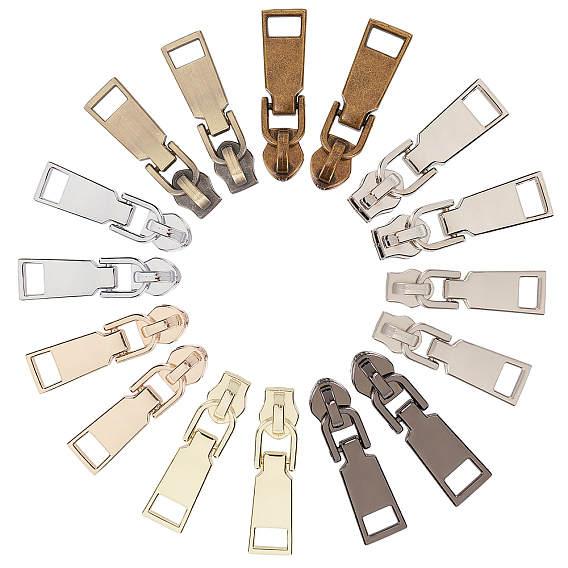 Zinc Alloy Zipper Head, Zipper Pull, Garment Accessories, Cadmium Free & Lead Free