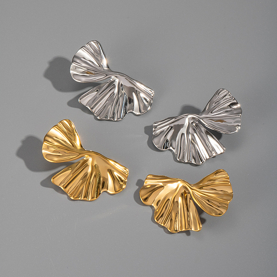 304 из нержавеющей стали листьев серьги стержня