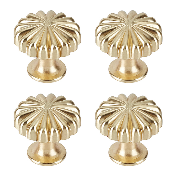 15шт. ручки для ящиков из алюминиевого сплава в форме тыквы, ручки шкафа, аксессуары для дверных ручек, с винтом