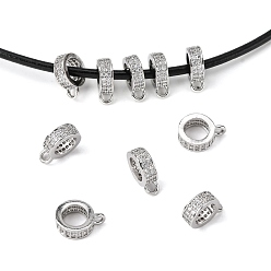 Латунные поручни из кубического циркония с микропаве, петля под залог, бейлы, кольцо