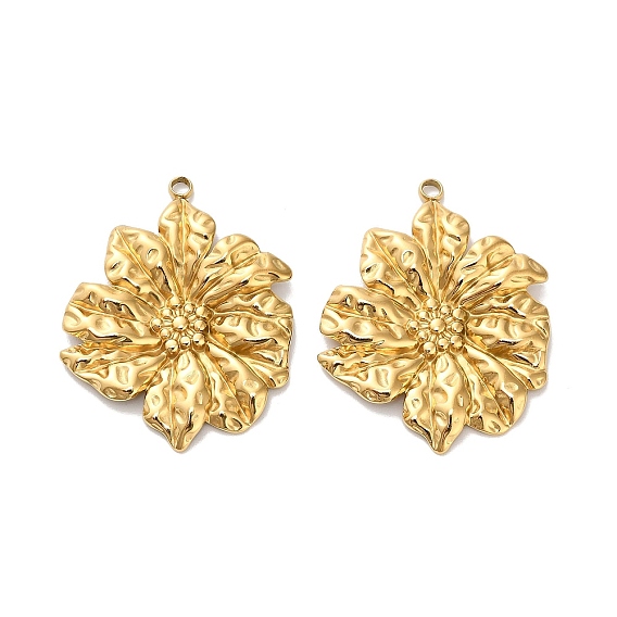 304 подвески из нержавеющей стали, цветок, ионное покрытие (ip)