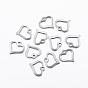 201 Stainless Steel Open Heart Pendants, Hollow