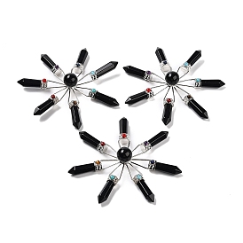 Драгоценный камень 7 генератор энергии точек чакры, исцеляющий хрустальный камень рейки