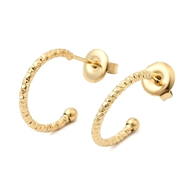 304 Выводы серьги из нержавеющей стали шпилька, ионное покрытие (ip), серьги-кольца