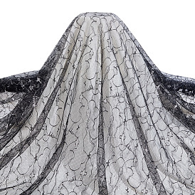 Полиэстеровая сетчатая ткань на тему Хэллоуина, аксессуары для одежды для свадебного платья, накрест